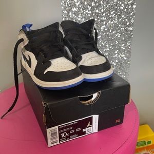 Jordan 1s black and blue size 10c